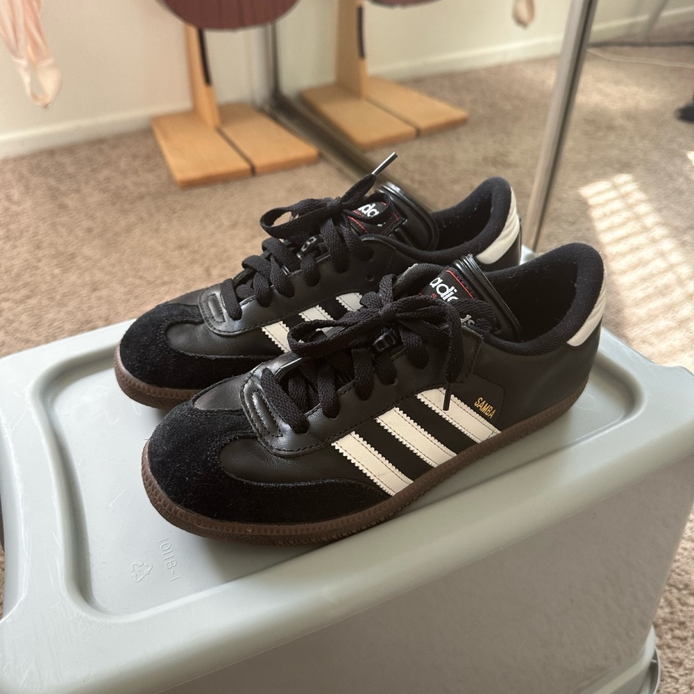 Adidas Black and White Low-Top Sneakers